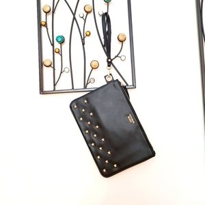 Victoria's Secret Black Studded Wristlet Clutch